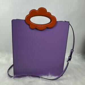 COACH Cloud Handle Tote Crossbody In Coachtopia Leather/Iris CT383 Rainbow NWT